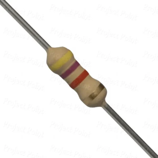 4.7K 0.25W CFR Resistor (20 Pieces)