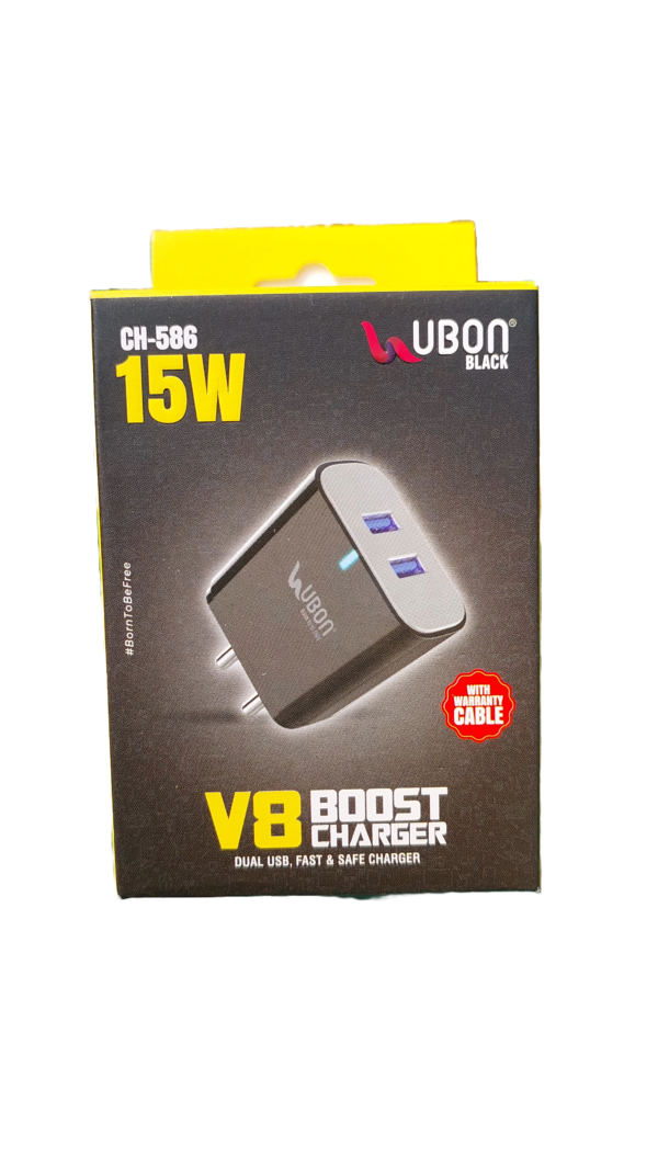 UBON CH-586 15W Dual USB, Fast & Safe Charger