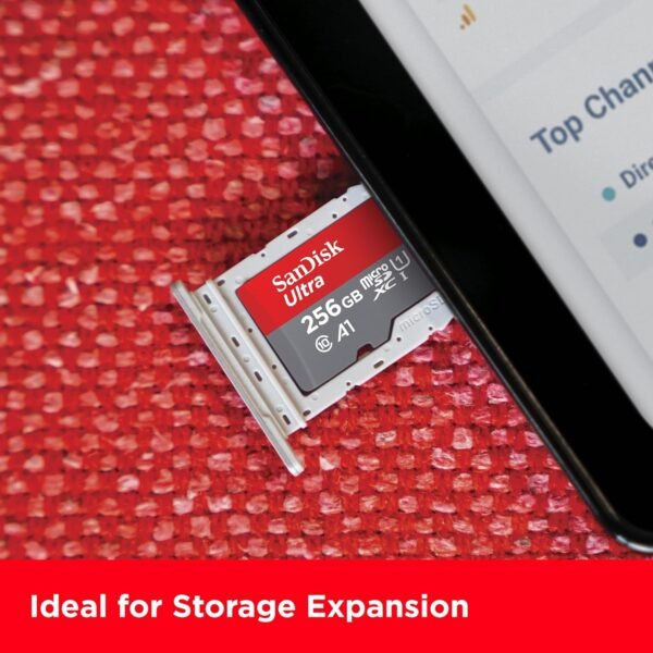 SanDisk Ultra 256GB MicroSDXC UHS-I Memory Card – 140MB/s, Class 10, Compatible with Mobile, Camera, Tablet, Computer, Gaming Console - Image 4