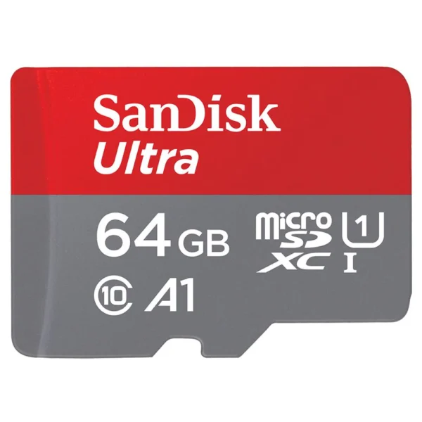 SanDisk Ultra 64GB microSDXC UHS-I Memory Card, Class 10, 140MB/s, for Mobile, Camera, Tablet, Computer & Gaming Console - Image 2