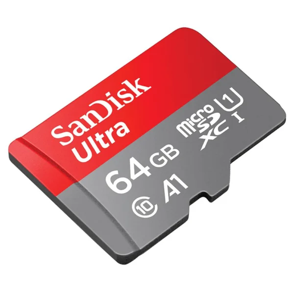 SanDisk Ultra 64GB microSDXC UHS-I Memory Card, Class 10, 140MB/s, for Mobile, Camera, Tablet, Computer & Gaming Console