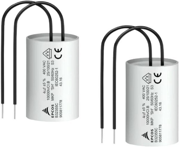 4mfd EPCOS capacitors for Motors Fans and Machines