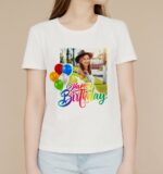 Buy 1 get 1 Cap free Custom Printed T-Shirt | Personalized Name & Photo T-Shirt | Customized Cotton Round Neck Tee | Unisex Graphic T-Shirt | Gift for Men & Women very cheap Price. - Image 5