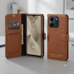 Flip Cover for Tecno Spark 10C 4G (KI5k) | Wallet Case with Card Slots & Kickstand | Protective Book Cover [Black, Blue, Brown]