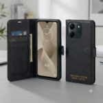 Flip Cover for Tecno Spark 10C 4G (KI5k) | Wallet Case with Card Slots & Kickstand | Protective Book Cover [Black, Blue, Brown] - Image 2