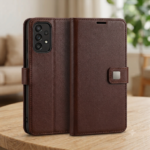 Samsung Galaxy A73 5G flip Cover ( Black, Blue, Brown) - Image 3