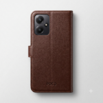 Flip Cover for Poco M6 5G (Blue, Black, Brown, Dual Protection, Artificial Leather) - Image 8