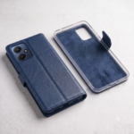 Flip Cover for POCO M6 Plus 5G (Blue, Black, Brown, Dual Protection, Artificial Leather) - Image 3
