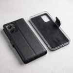 Flip Cover for POCO M6 Plus 5G (Blue, Black, Brown, Dual Protection, Artificial Leather) - Image 4