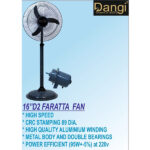 Dangi 18 Inch Pedestal Farrata Fan | Heavy Duty High Speed Cooling Fan