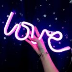 Pink Love Neon LED Light Sign USB Powered for Bedroom Wall Decor | Romantic Room Decoration | Couple Gift | Valentine's Day Anniversary Night Lamp - Image 2