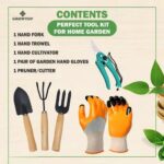 Toolkit for agriculture, HAND FORK ,HAND TROWEL, HAND CULTIVATOR, PAIR OF GARDEN, HAND GLOVES ,PRUNER/CUTTEhandglubs, - Image 2