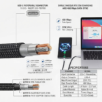 BUY1STAR 22W USB - Type-C Fast Charging Cable | High Speed Data Sync Cable | Heavy-Duty Tangle-Free Type C Cable (1m) - Image 3