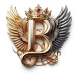 Royal Winged B Graphic Print White T-Shirt for Women - Image 3
