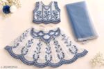 Baby Girls White & Pink Embroidered Cutwork Lehenga Choli Set with Net Dupatta | Traditional Festive & Party Wear - Image 7
