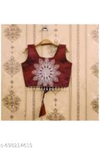 Girls Peacock Blue Embroidered Silk Lehenga Choli Set with Scalloped Border | Ethnic Festive Wear for Kids - Image 6